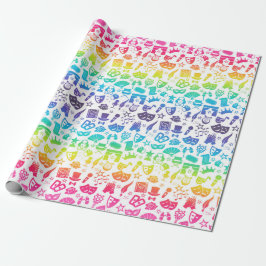 Theaterliefhebber Icons Wrapping Paper Cadeaupapier