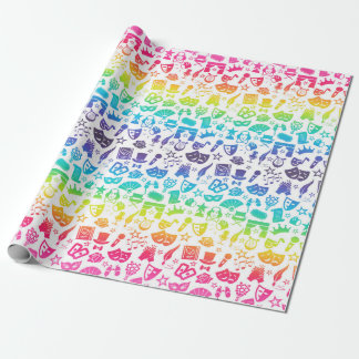 Theaterliefhebber Icons Wrapping Paper Cadeaupapier
