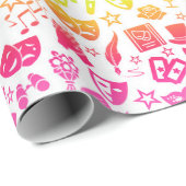 Theaterliefhebber Icons Wrapping Paper Cadeaupapier (Rol Hoek)