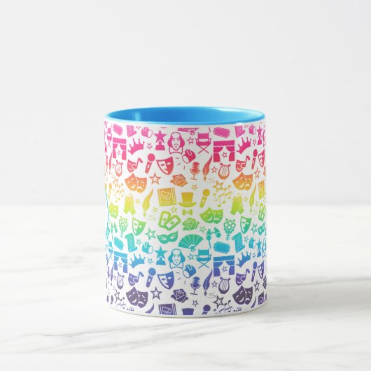 Theaterliefhebber Rainbow Icons Mok (Midden)