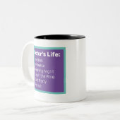 Theaterliefhebbers Tweekleurige Koffiemok (Voorkant links)