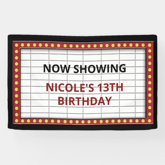 theatermarkiebord spandoek (Horizontaal)