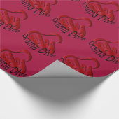 Theatermasker Drama Diva Comedy tragedie Rood GW Cadeaupapier (Hoek)