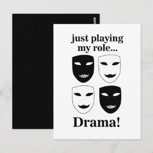 Theatermasker Theater Drama Theater Acteur Briefkaart