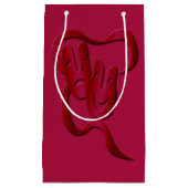 Theatermaskercomedy tragedie Rood cadeau klein Klein Cadeauzakje (Voorkant)