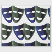Theatermaskers Cadeaupapier (Vlak)