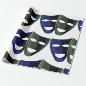 Theatermaskers Cadeaupapier (Uitgerold)