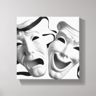 Theatermaskers Canvas Afdruk