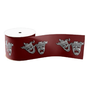 Theatermaskers comedy en tragedie grosgrain lint