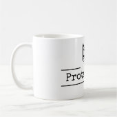 Theatermaskers Drama Titel [Protagonist] Koffiemok (Links)