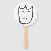 Theatermaskers dubbelzijdige ventilator handwaaier (Achterkant)