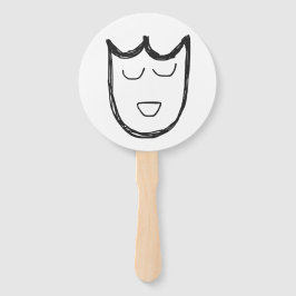 Theatermaskers dubbelzijdige ventilator handwaaier