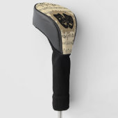 Theatermaskers en Antiek muziek Golfheadcover (Schuin)