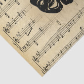 Theatermaskers en muziek voor vellen tissuepapier (Detail)