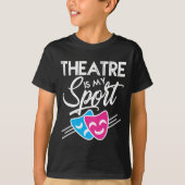 Theatermaskers Humor Drama Broadway Theater Actors T-shirt (Voorkant)
