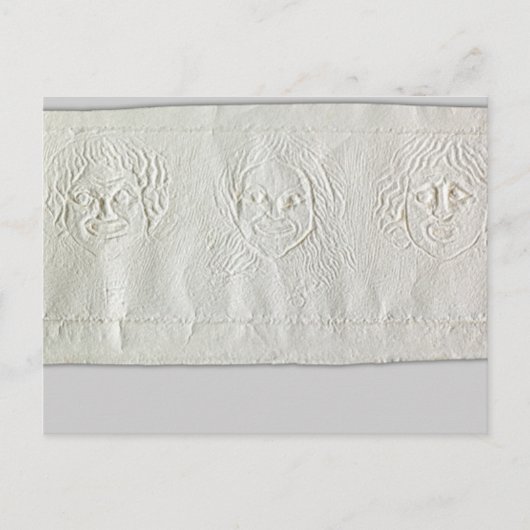 Theatermaskers knijpen Briefkaart (Voorkant)