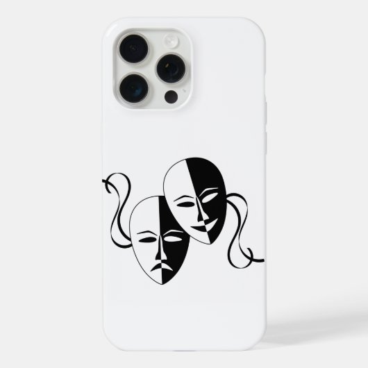Theatermaskers Kunst iPhone Hoesje (Achterkant)