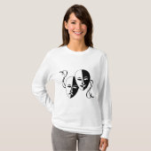 Theatermaskers Kunst T-shirt (Voorkant volledig)