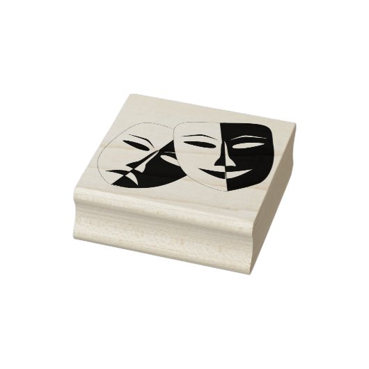 theatermaskers kunststempel rubberstempel (Stempel)