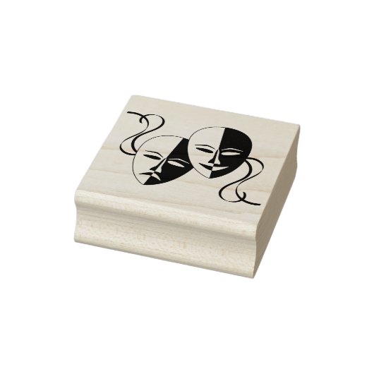 theatermaskers kunststempel rubberstempel (Stempel)