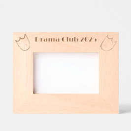 Theatermaskers lijst (met ruimte voor handtekening gegraveerde lijstjes