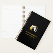 Theatermaskers silhouet zwart planner (Display)