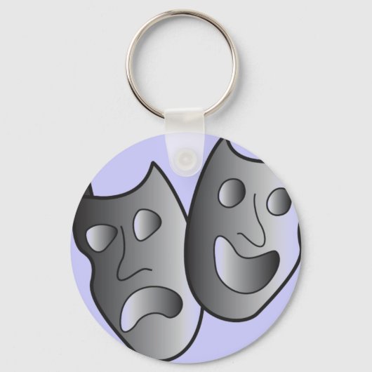 Theatermaskers sleutelhanger (Voorkant)