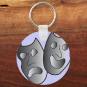 Theatermaskers sleutelhanger (Voorkant)