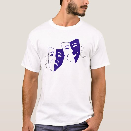 Theatermaskers T-shirt (Voorkant)