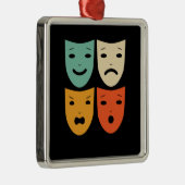  theatermaskers theater Actress Drama Actor Metalen Ornament (Rechts)