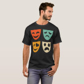 theatermaskers theater Actrress D T-shirt (Voorkant volledig)
