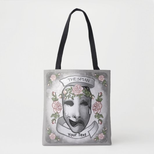 Theatermaskers voor Acteurs Tote Bag (Voorkant)