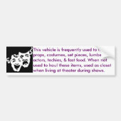 theatermobiel bumpersticker (Voorkant)