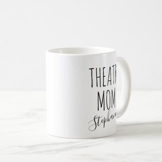 Theatermoeder gepersonaliseerde naam Fun Theatre S Koffiemok (Voorkant rechts)