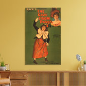 Theatermuzikaal Poster "Het meisje uit Parijs" Canvas Afdruk (Insitu (Woonkamer))