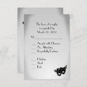 Theaterontwerp RSVP met menukeuze (Voorkant / Achterkant)