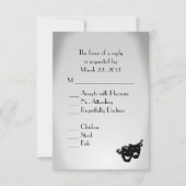 Theaterontwerp RSVP met menukeuze Kaartje (Voorkant)