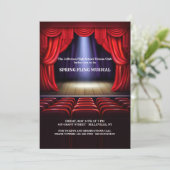 Theaterpodium Uitnodiging (Staand voorkant)