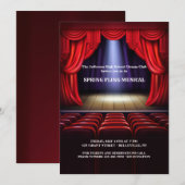 Theaterpodium Uitnodiging (Voorkant / Achterkant)