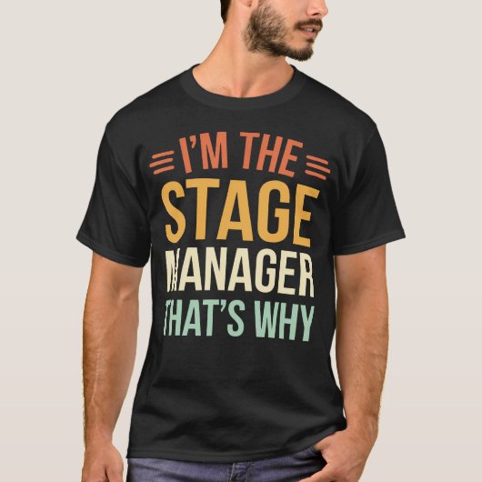 Theaterpodiumbeheerder T-shirt (Voorkant)