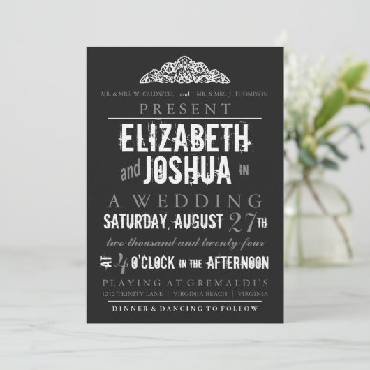 theaterprogramma Weddenschap Kaart (Staand voorkant)