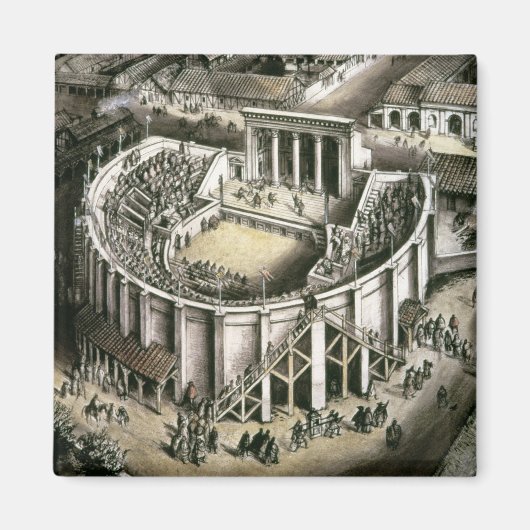 Theaterreconstructie, Romeinse 2de eeuw Magneet (Voorkant)