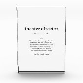 Theaterregisseur Definitie Bedankt Cadeau Fotoblokken (Voorkant)