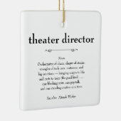 Theaterregisseur Definitie Bedankt Cadeau Keramisch Ornament (Rechts)