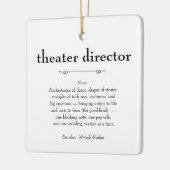 Theaterregisseur Definitie Bedankt Cadeau Keramisch Ornament (Links)