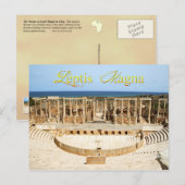 Theaterruïnes van Leptis Magna in Libië Briefkaart (Voorkant / Achterkant)