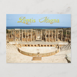 Theaterruïnes van Leptis Magna in Libië Briefkaart