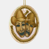 Theaters Cowboy  Keramisch Ornament (Rechts)