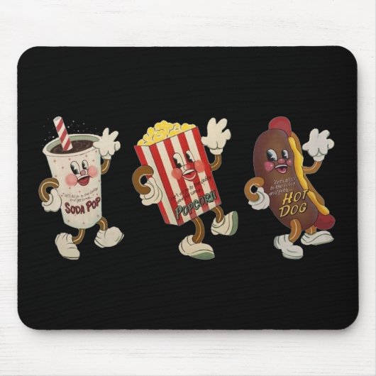 Theatersnack trio mousepad muismat (Voorkant)