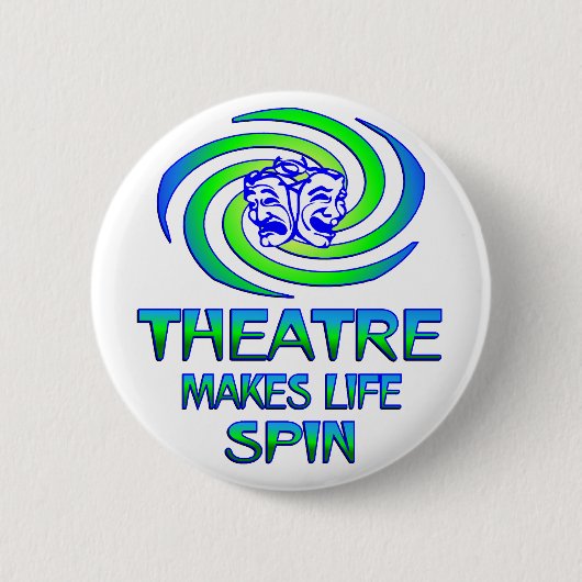 Theaterspinnen Ronde Button 5,7 Cm (Voorkant)